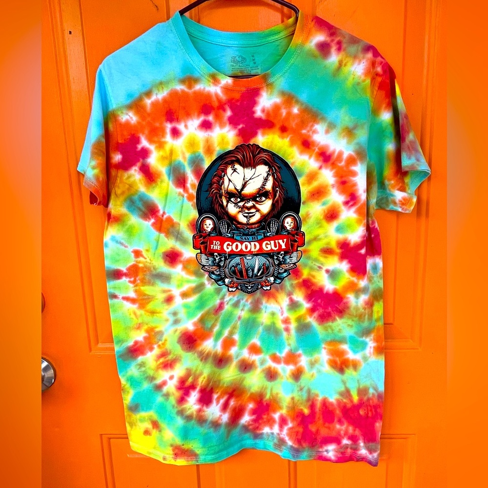 Tye dye chucky Halloween M size